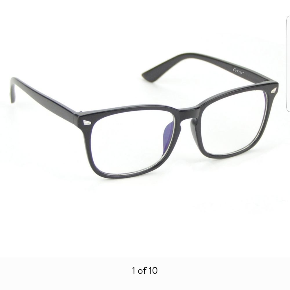 Cyxus Matte Black Computer Glasses